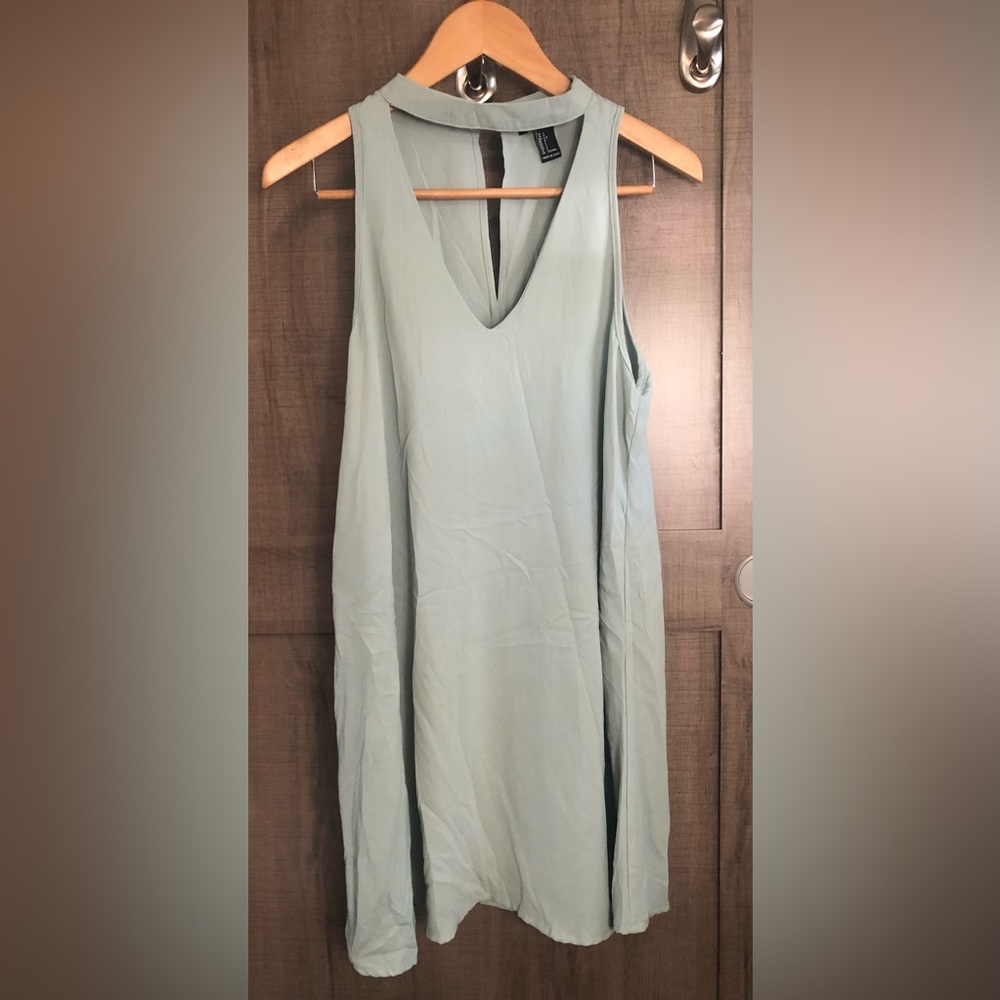 Forever 21 mint green halter dress.